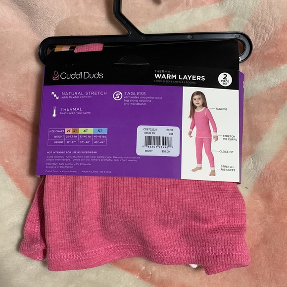 NWT - CUDDL DUDS. 2T/3T Toddler - Picture 3 of 6